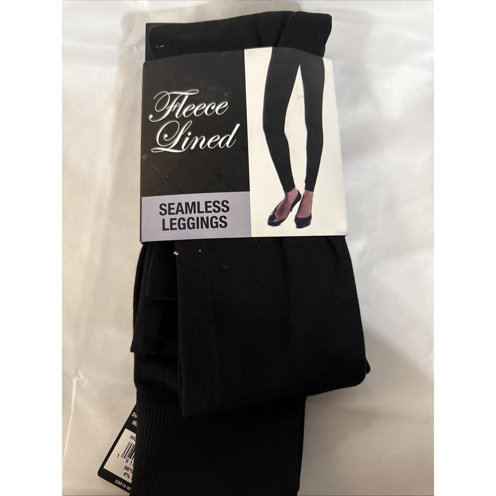 Gold Medal Womens Fleece Lined Seamless Leggings L/XL New